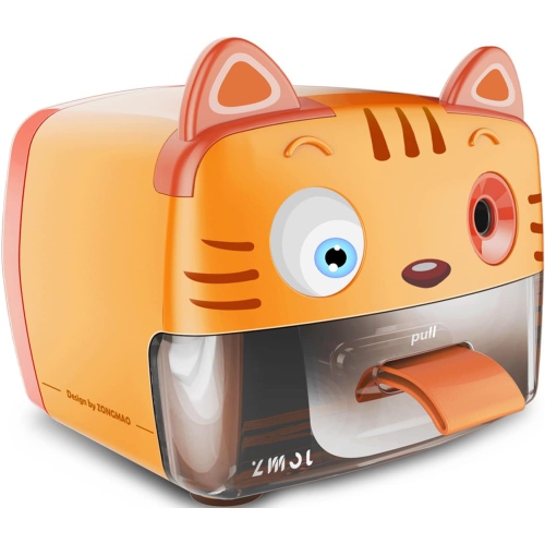 Classroom pencil sharpener, cute plug-in children's pencil sharpener, automatic stop pencil sharpener