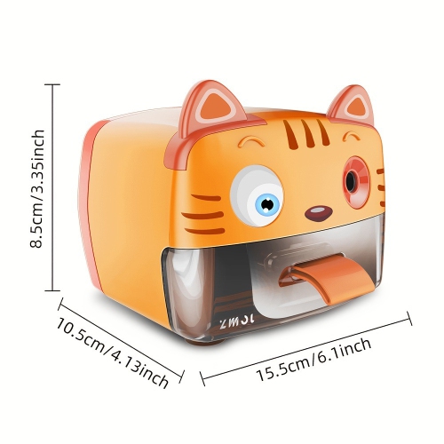 Classroom pencil sharpener, cute plug-in children's pencil sharpener, automatic stop pencil sharpener
