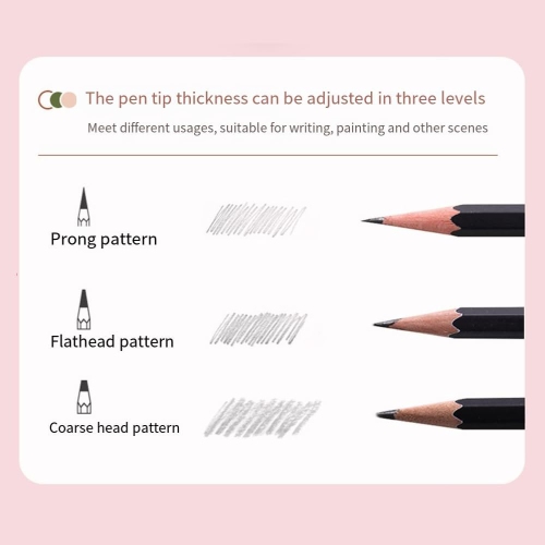 Affûteur électrique, taille-crayon entièrement automatique, taille-crayon rechargeable pour crayons de couleur de 0,255 à 0,315&nbsp;po - Blanc