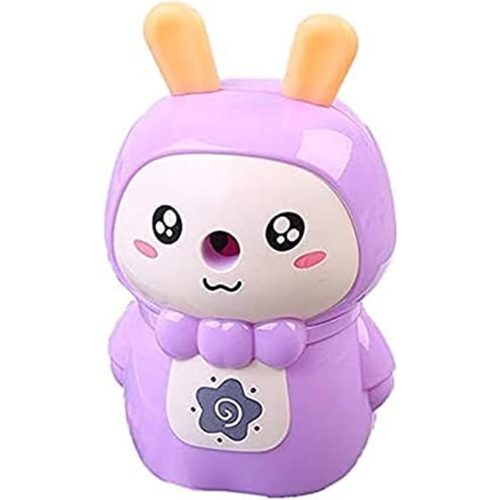 Taille-crayon manuel, taille-crayon à manivelle en forme de lapin de dessin animé, taille-crayon portatif à un trou, idéal pour les fournitures