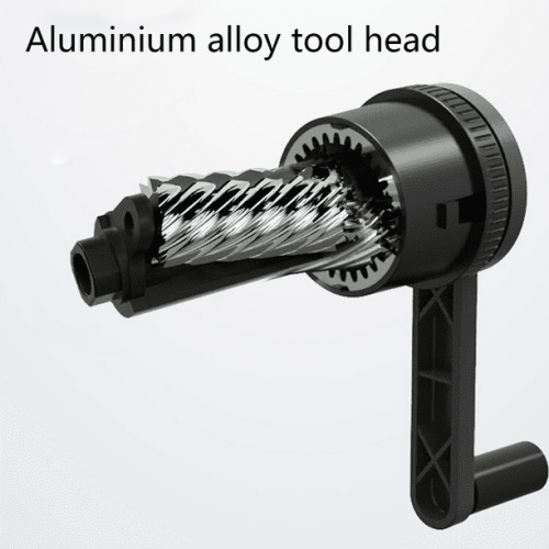 Taille-crayon manuel pour les étudiants en arts, taille-crayon à 5 vitesses à manivelle pour le dessin - jaune