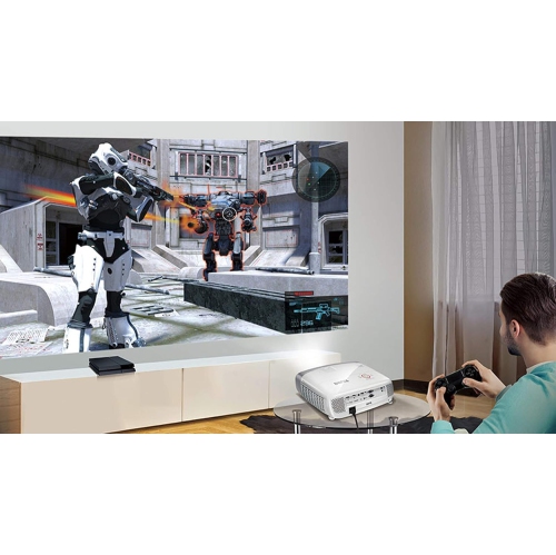 Projecteur de cinéma maison 1080p HT2150ST de BenQ à courte portée pour jeux vidéo et sports , blanc