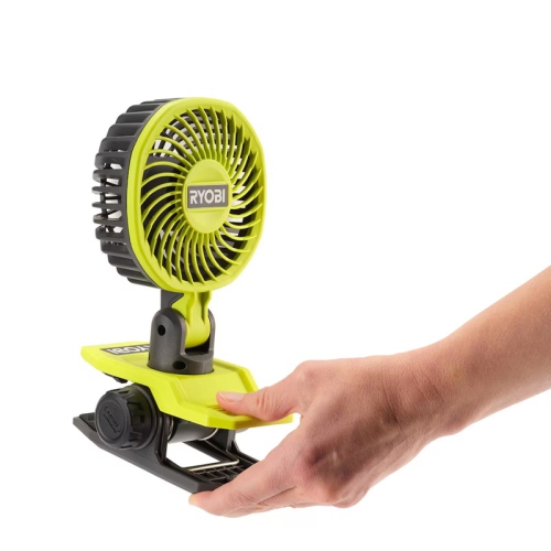 RYOBI USB Lithium Clamp Fan Kit - Includes 2.0 Ah USB Battery and Charging Cable