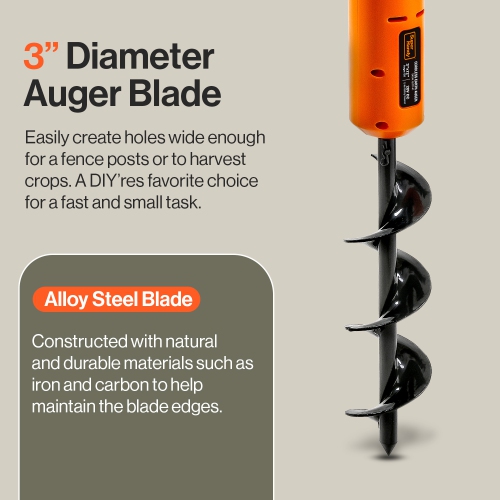 Tête de tarière électrique SuperHandy Earth