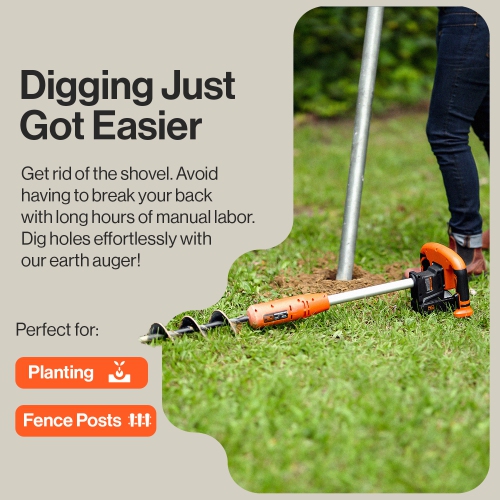 Tête de tarière électrique SuperHandy Earth