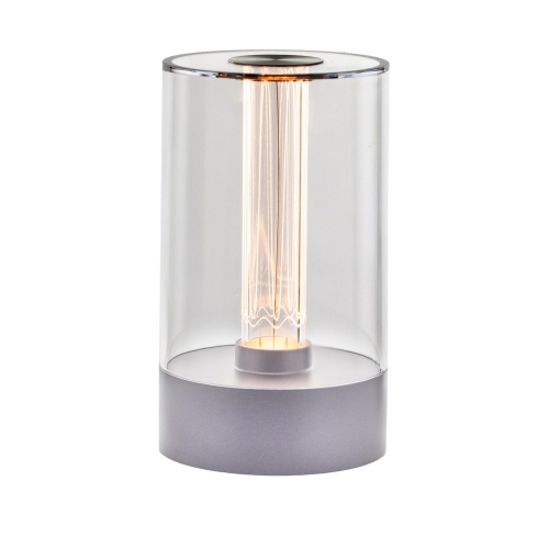 NOVELTY LIGHTS LLC  Festive Living Cordless Table Lamp, Touch Control Rechargeable Bedside Light, Dimmable Warm Filament Led, USB-C Charging 1800Mah