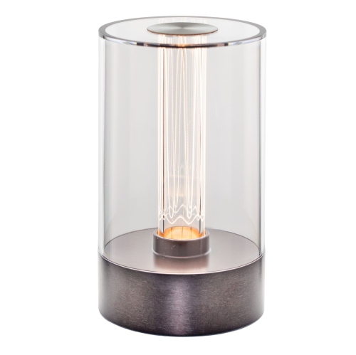 NOVELTY LIGHTS LLC  Festive Living Cordless Table Lamp, Touch Control Rechargeable Bedside Light, Dimmable Warm Filament Led, USB-C Charging 1800Mah