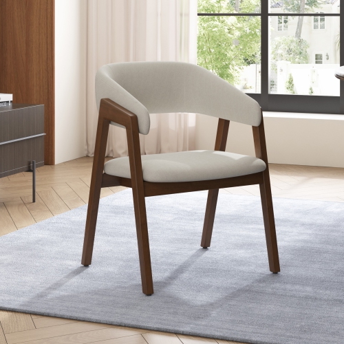 Valencia Mario Wood Dining Chair, Beige