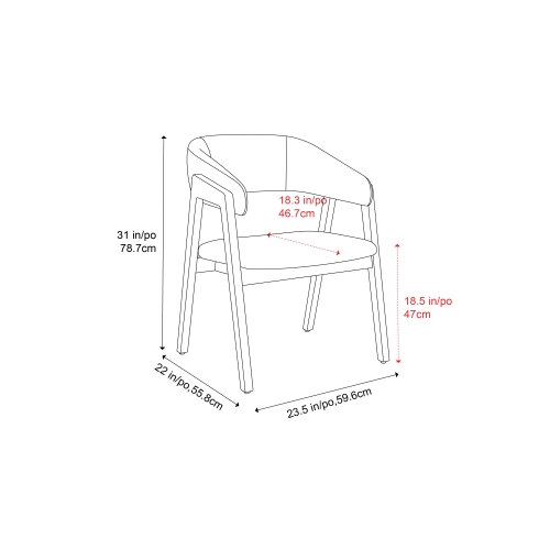 Valencia Mario Wood Dining Chair, Beige