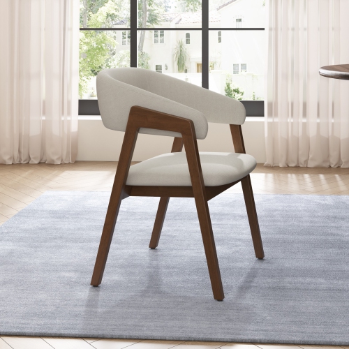 Valencia Mario Wood Dining Chair, Beige