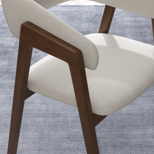 Valencia Mario Wood Dining Chair, Beige