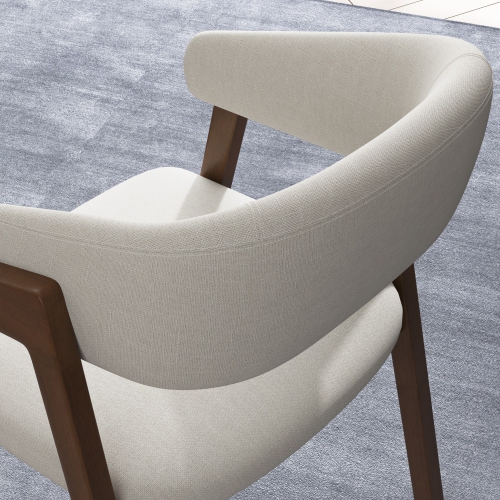 Valencia Mario Wood Dining Chair, Beige