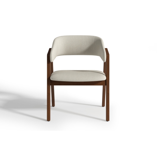 Valencia Mario Wood Dining Chair, Beige