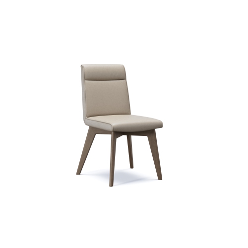 VALENCIA  Aileen Leather Dining Chair (Set Of 2) In Beige