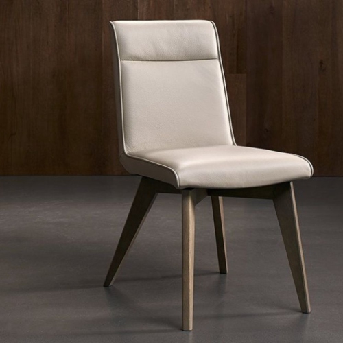 Valencia Aileen Leather Dining Chair, Beige