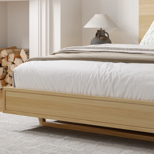 Valencia Fiona Wood Queen Size Bed Frame, Natural
