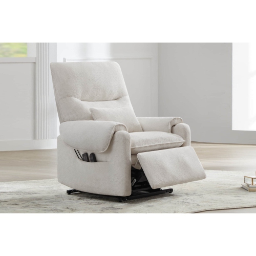 VALENCIA  Xander Performance Fabric Power Lift Recliner Chair In Beige