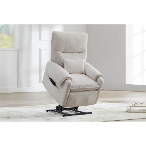 Valencia Xander Performance Fabric Power Lift Recliner Chair, Beige