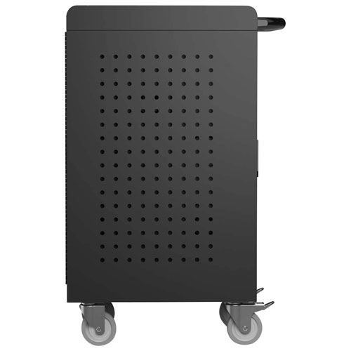 Luxor USB-C Secure Charging Cart for Laptops & Chromebooks & iPads - 24 Devices - Black