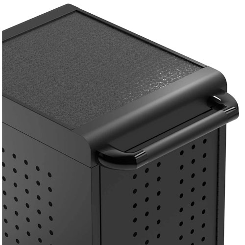 Luxor USB-C Secure Charging Cart for Laptops & Chromebooks & iPads - 24 Devices - Black