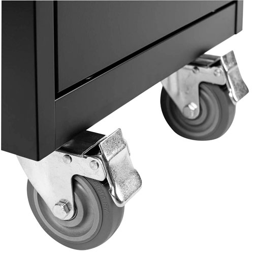 Luxor USB-C Secure Charging Cart for Laptops & Chromebooks & iPads - 24 Devices - Black