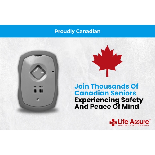 Life Assure Premium Mobile Plus - Medical Alert Unit with GPS and Fall Detection Capabilities - Provides Coverage Throughout Canada