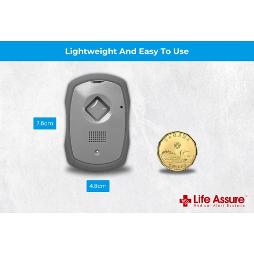 Life Assure Premium Mobile Plus - Medical Alert Unit with GPS and Fall Detection Capabilities - Provides Coverage Throughout Canada