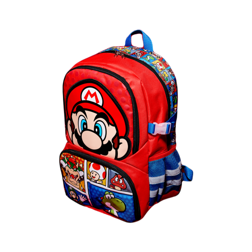 Super Mario Brothers Favorite Characters Youth 16” Sports Backpack and Gym Bag