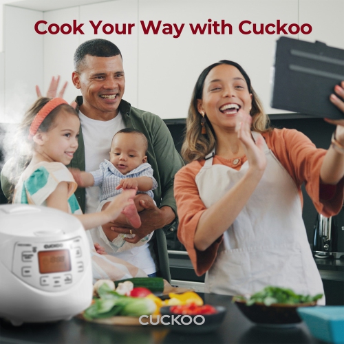 CUCKOO CR-0633F 6-Cup / 12-Cup (Cooked) Micom Rice Cooker with Nonstick Inner Pot, 11 Menu Options, LCD Display, Fuzzy Logic Tech (White)