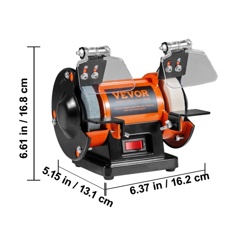 Polisseuse à bijoux VEVOR 3590 tr/min, machine à polir et à polir pour meuleuse d'établi, polisseuse pour tour d'établi avec 1 meule en laine, 1