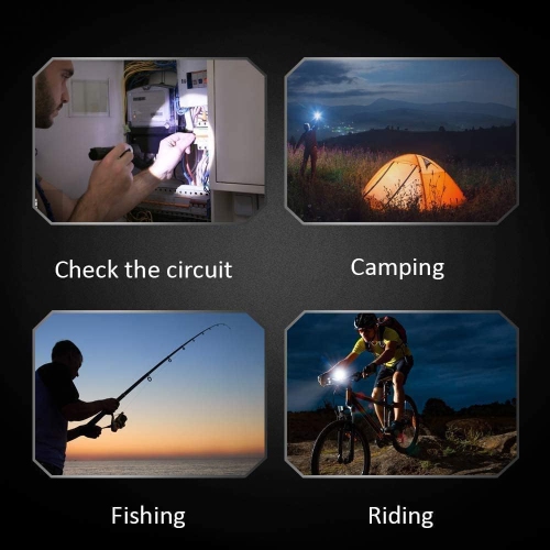 LED Flashlight, Ultra Bright XML T6 Handheld Flashlights - High Lumen, Zoomable, 5 Modes, Water-Resistant for Camping Biking Home Emergency(2 Pack)