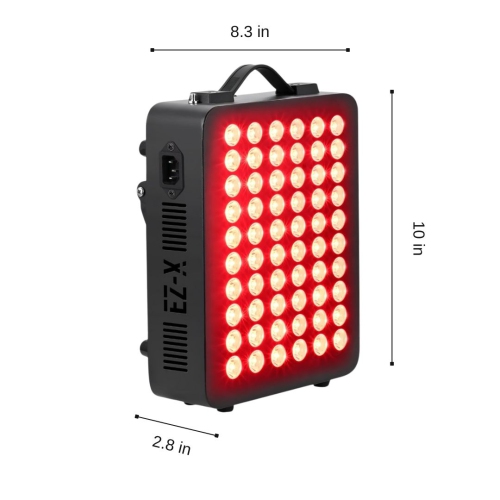 EZ-X Premium Red Light Therapy Panel - High Performance Red & Infrared Light Therapy - Extra Power 300W - 660nm 850nm - Dual Chips LEDs - Full Body