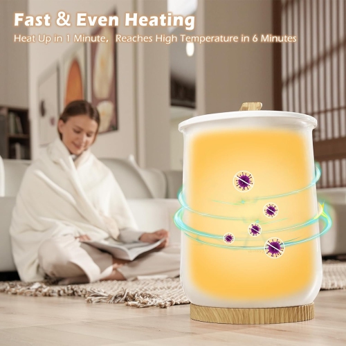 Keenray Upgraded Towel Warmer Bucket, Large Towel Warmer with 3 Heating Modes, Heat Time 30/45/60/90 Min Adjustable and Up to 24 Hour Delay Timer,