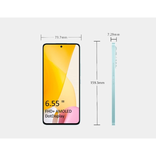 Xiaomi 12 Lite 5G 128&nbsp;Go Mémoire 8&nbsp;Go Mémoire vive GSM double SIM déverrouillé - Vert