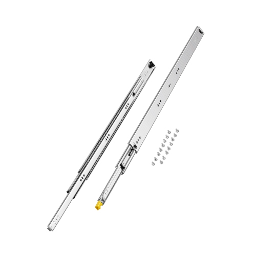 VEVOR  1 Pair Full Extension Drawer Slides 16 18 20 24 30 35 37.4 59 24 32 36 40 48 60 In, 250 Lbs Load Locking Drawer Slides, Ball Bearing w Lock