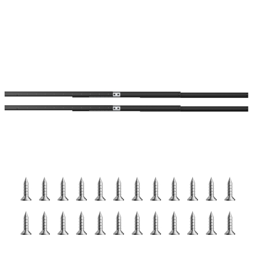 VEVOR 40 inch Undermount Drawer Slides, Full Extension Ball Bearing Under Stair Cabinet Rails, 260 LB Load Capacity Heavy Duty Bottom Stair Cabinet