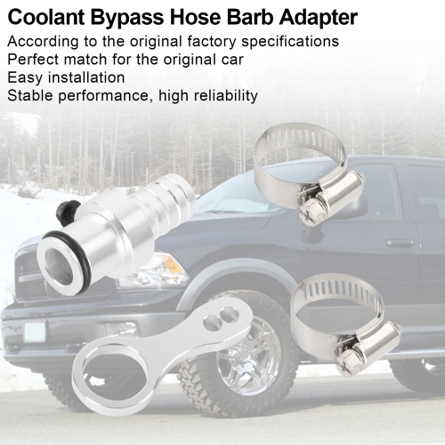 Coolant Bypass Hose Barb Adapter for 2009-2019 Dodge Ram Cummins