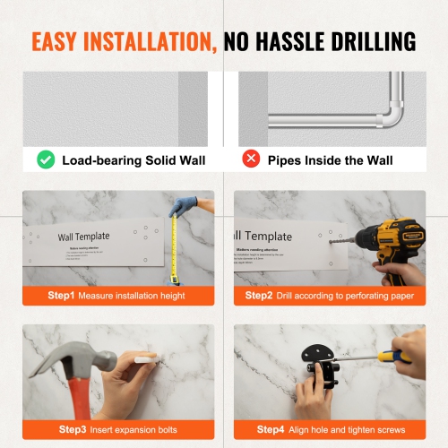 VEVOR Folding Teak Shower Seat, 20.1" x 13.2" Unfolded, Wall Mounted Fold Up Shower Bench with 440 lbs Load Capacity, Space Saving Home Care Fold