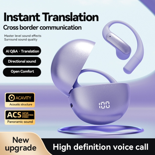 M118AI translation headset, ultra-long battery life, power display, semi-in-ear Bluetooth headset, support 137 language translation, Bluetooth 5.4