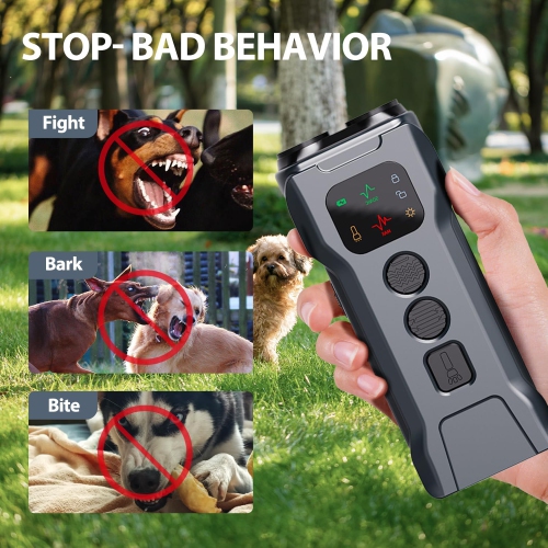 Ultrasonic Dog Barking Stopper - Dog Barking Stopper, Barking Stopper, Barking Training Aid, High Frequency Strobe LED Flashlight and HD Display