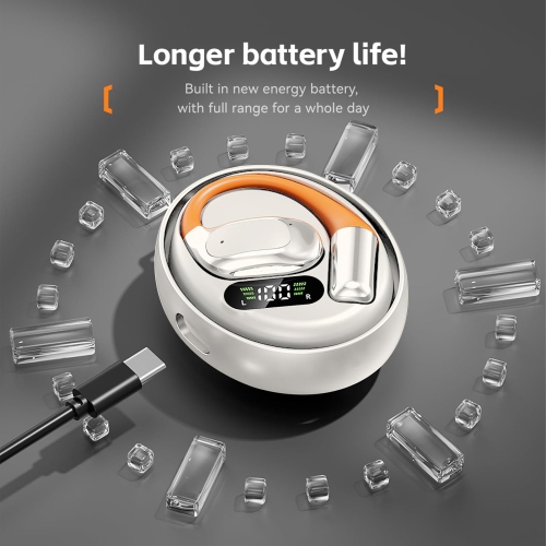 M113AI translation earphones with power display, semi-in-ear Bluetooth earphones, 3-in-1 wireless Bluetooth earphones translation device, Bluetooth