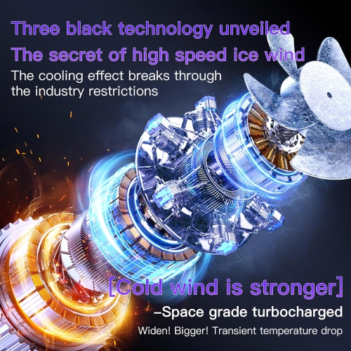 Table fan, rechargeable portable fan with 90° rotating head, LED digital power display and 5-speed wind speed adjustment function, ultra-quiet small