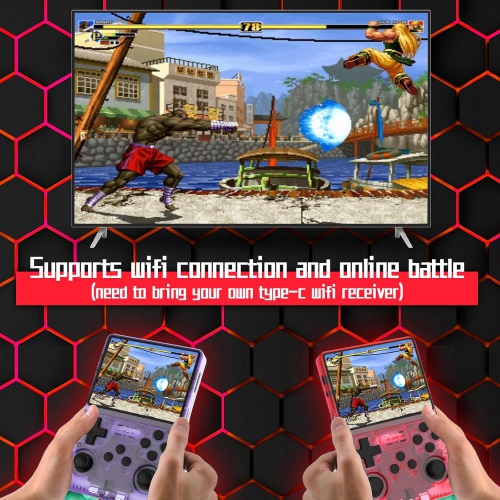 【30000 in 1 R40S PRO Handheld Game Console 3.5 Inch IPS Screen Mini Retro Game Console 3800mAh Portable Pocket Arcade 12+ Mainstream Emulator