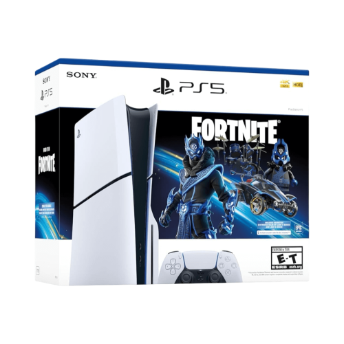 Brand New PlayStation 5 PS5 Slim Console Disc Edition - Fortnite Cobalt Star Bundle