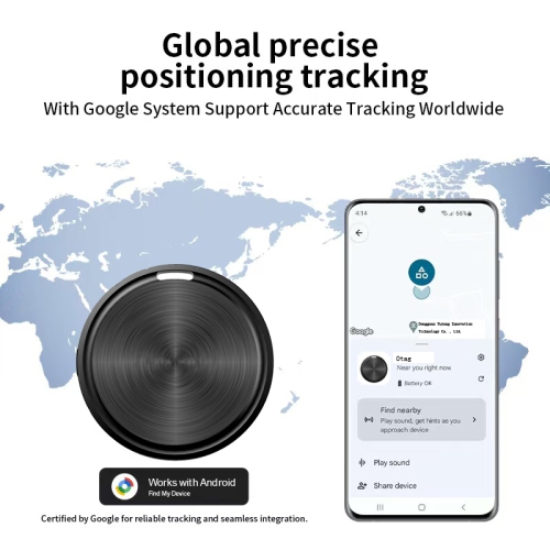 Google Locator GPS Pet Tracker Android Elderly and Children Android Anti-lost Device Certified Key Finder/Luggage Tracker/Item Locator Key Smart