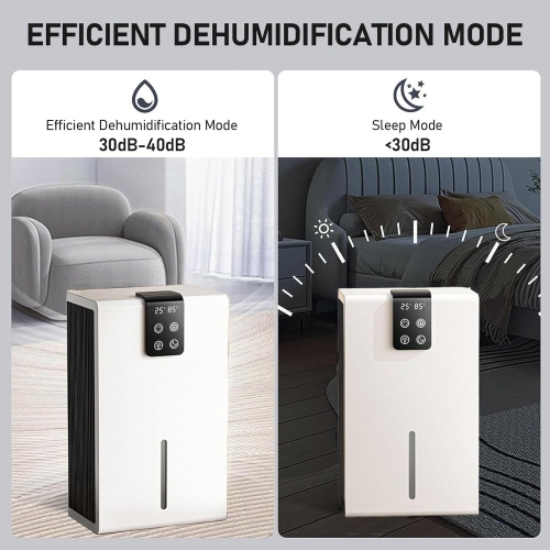 Small Mini Home Dehumidifier, Portable Air Purifier for Bedroom, Office, Wardrobe