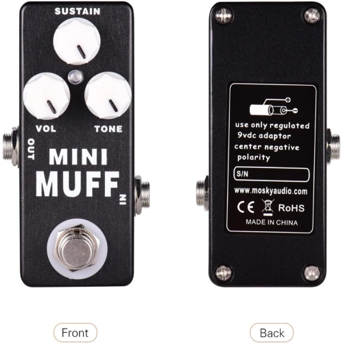 All-round guitar distortion effects pedal | Three-stage tone control | True bypass design | Suitable for beginners to professionals