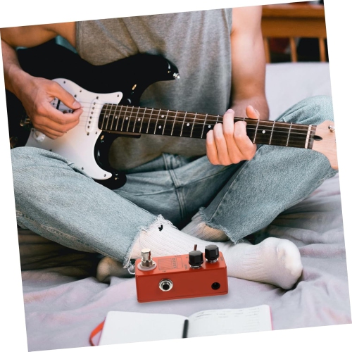 Pédale d'effets de distorsion à deux modes D250X | Réglage dynamique du gain | Conception de dérivation véritable | Boîtier portatif entièrement en