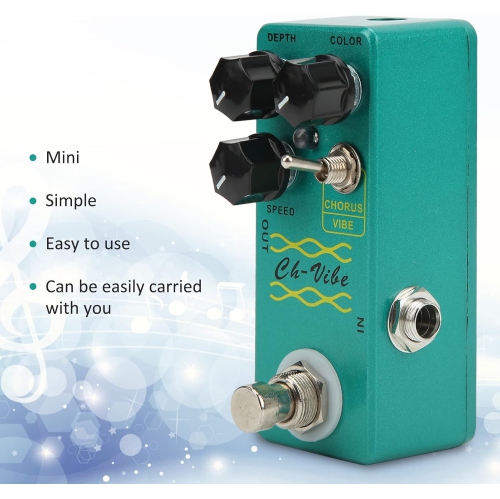 Dual-mode chorus/tremolo effects | True bypass lossless sound | Three-knob precision control | Vintage modulation sound | Portable design
