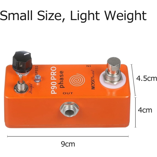 Dual-mode phase effects | Retro/modern tone switching | True bypass design | Aluminum alloy body | Mini and portable